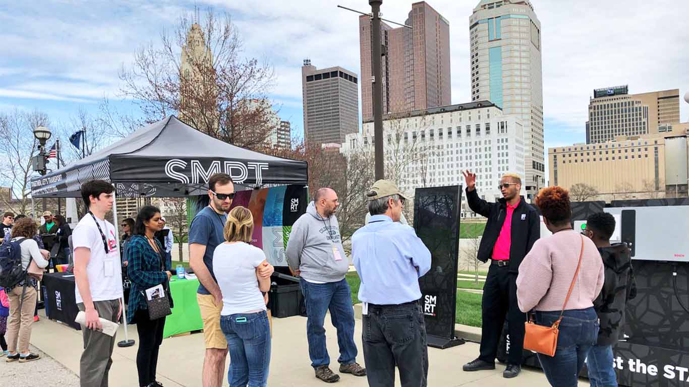 Smart Columbus at downtown Columbus Earth Day event