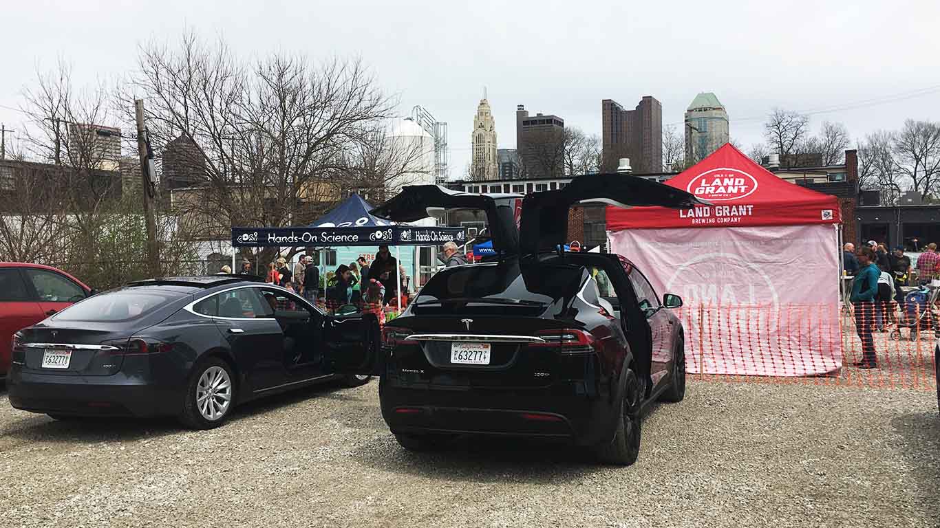 Tesla Model X for Smart Columbus electric vehicle test drive